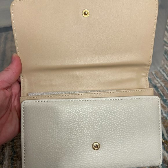 Marc New York Andrew Marc Snake Print White and Gold Crossbody - Picture 5 of 9